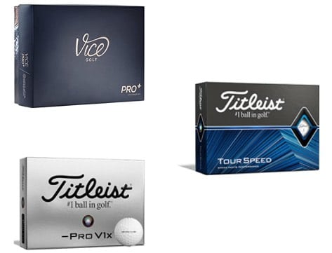 3 dozen golf ball boxes. Tour Speed, Vice Pro Plus and -ProV1x