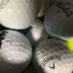 Random Golf balls in a bucket