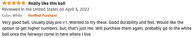 Amazon review