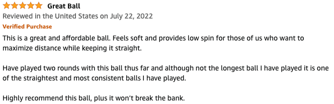 Amazon review snapshot.