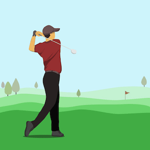 Cartoon Golfer