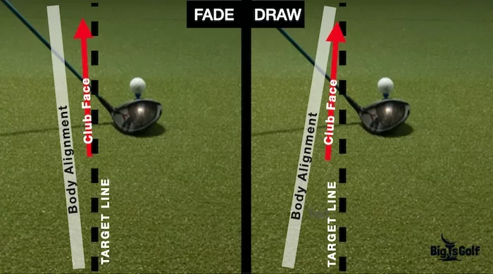 How to hit a Fade Vs Draw - side-by-side comparison