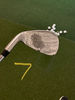 7-iron impact location