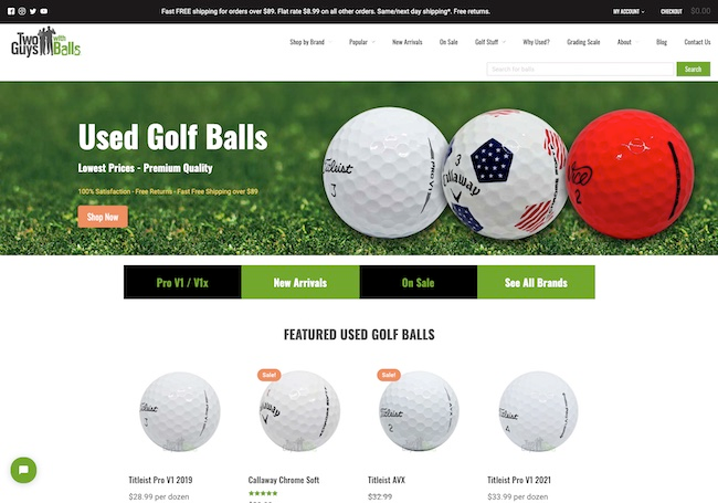 Best Place to buy used golf balls - Two Guys with Balls