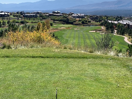 Flying Horse Golf Course in Colorado Springs, CO.  Hole 12.  High elevation.