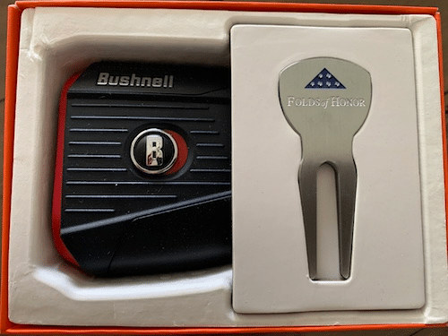 Bushnell Tour V5 shift Patriot Pack - box open