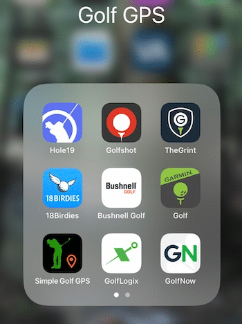 Golf GPS Smartphone Apps Snapshot
